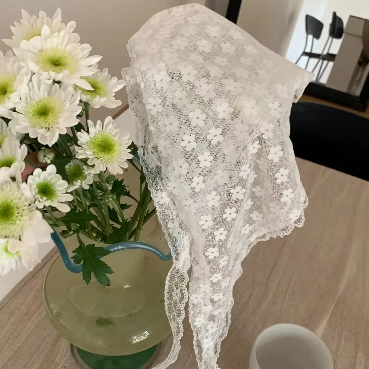 Elegant Lace Neck Scarf for Wo - Women Accessories Shop Design 评论和价格