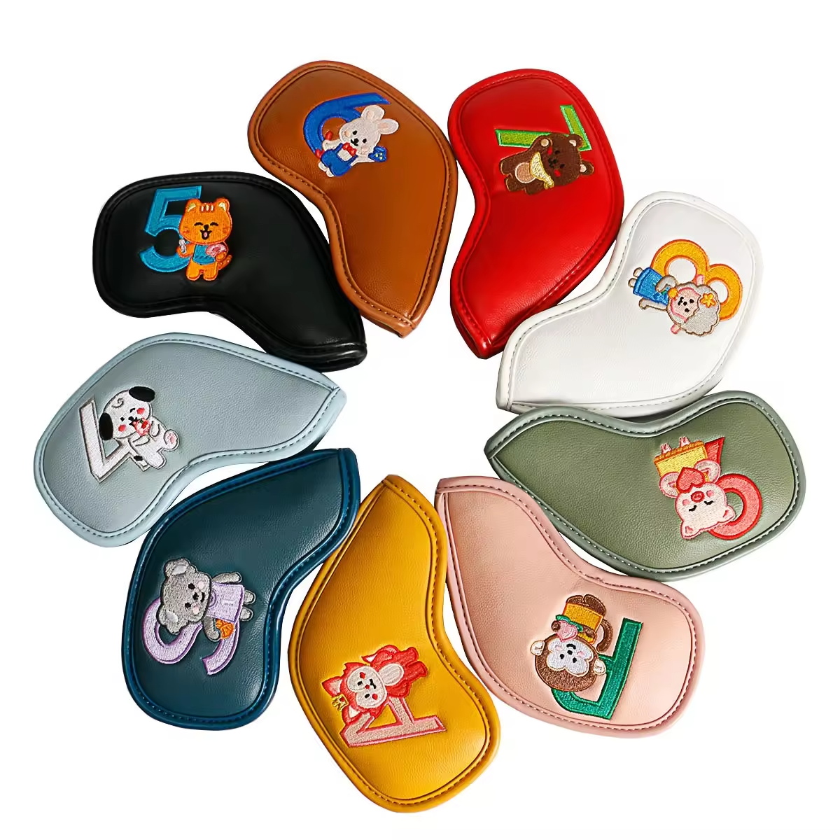 9Pcs Cute Cartoon Animal Golf  - Women'S Golf Accessories 评论和价格