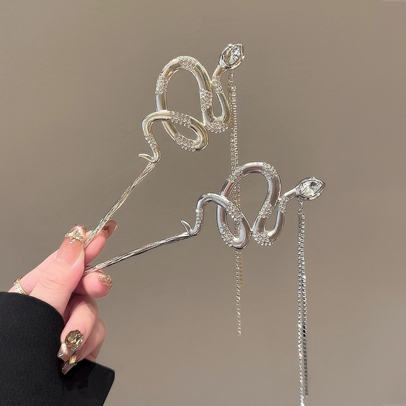1pc Snake Hair Sticks Tone Ser - Women'S Accessories Designer 评论和价格