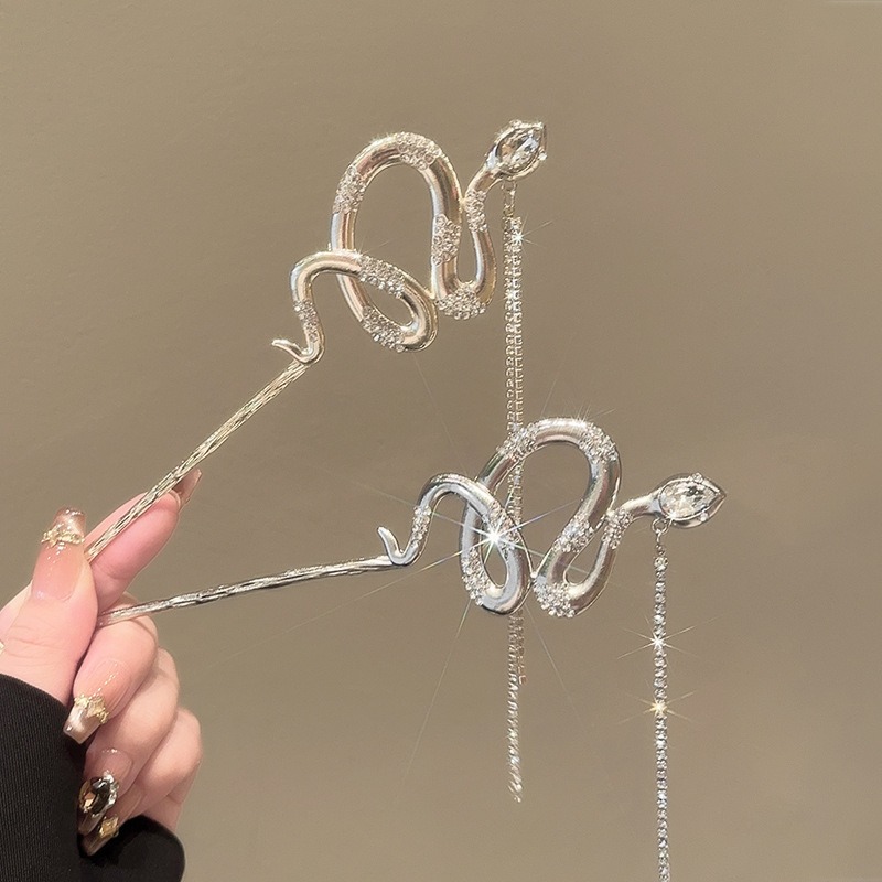 1pc Snake Hair Sticks Tone Ser - Women'S Accessories Designer 评论和价格