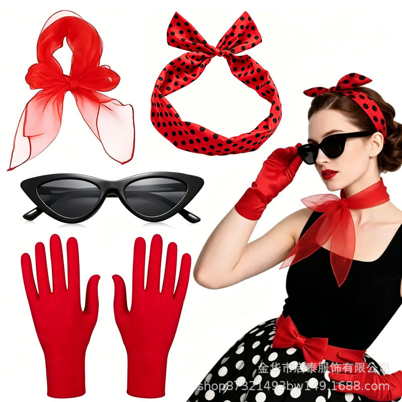 50s 60s Women's Costume Retro  - Women'S Accessories In The 60S 评论和价格