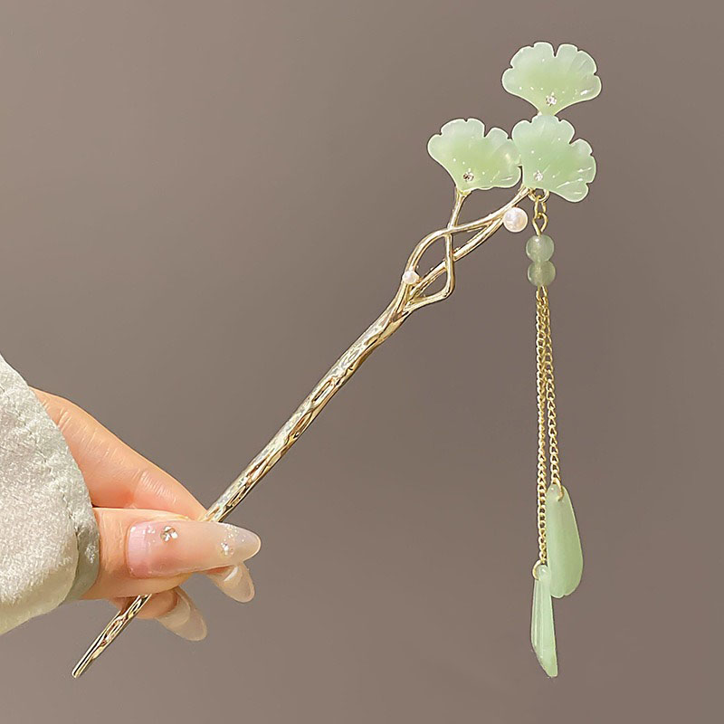 1pc Elegant Chinese Style Gree - Women'S Accessories Designer 评论和价格